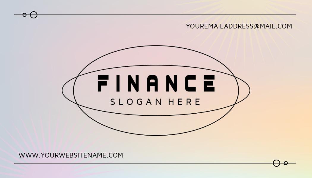Elegant Modern Finance Professional Visiting Card Template