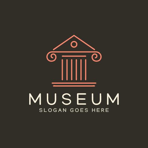 Elegant Museum Building with Historical Elements Logo Template