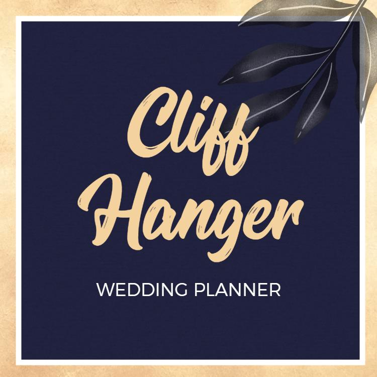 Elegant Navy and Gold Wedding Planner Business Card Template