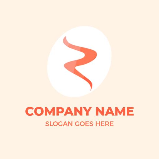 Elegant Orange Z Letter Design Showcasing Modern Style Logo Template