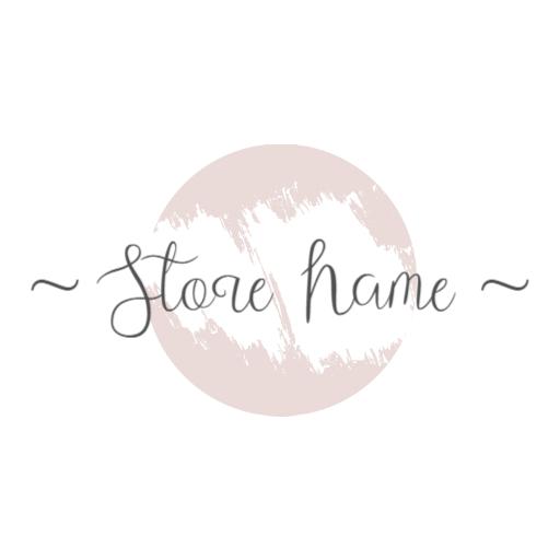 Elegant Pale Pink Handwriting for Stylish Store Logo Template