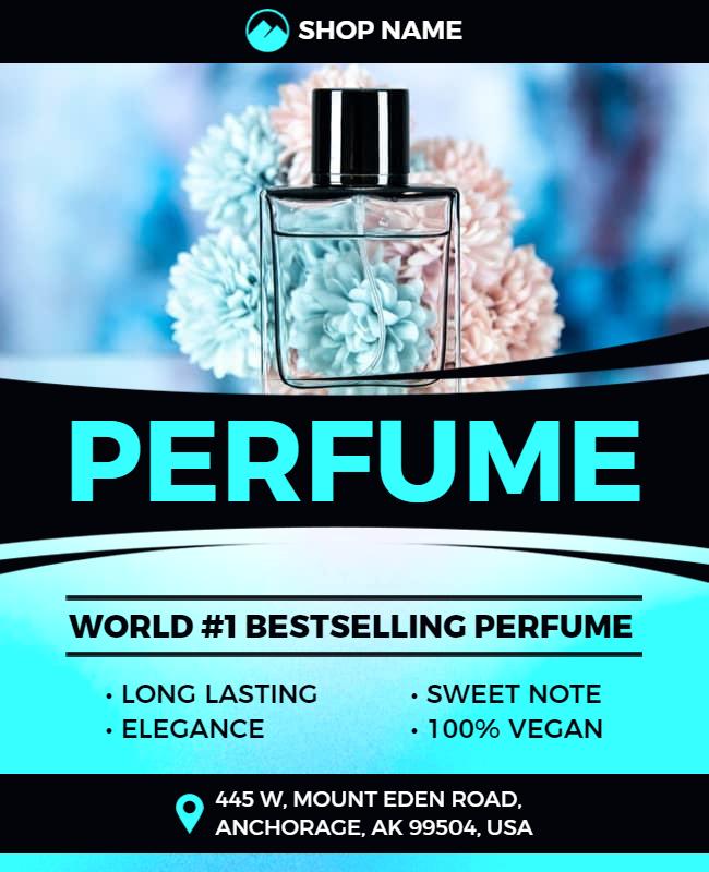 Elegant Perfume Advertising Flyer Template