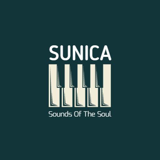 Elegant Piano Keys Representing Unique Band Experience Logo Template