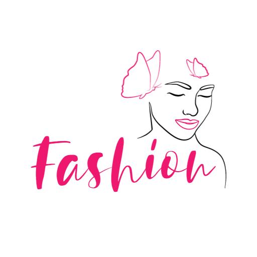 Elegant Pink and Black Design Representing Feminine Fashion Logo Template