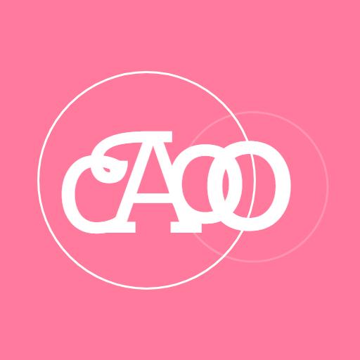 Elegant Pink and White Letter Monogram Design Logo Template