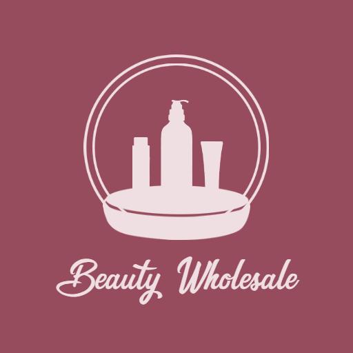 Elegant Pink Cosmetic Bottles Representing Beauty Wholesale Logo Template