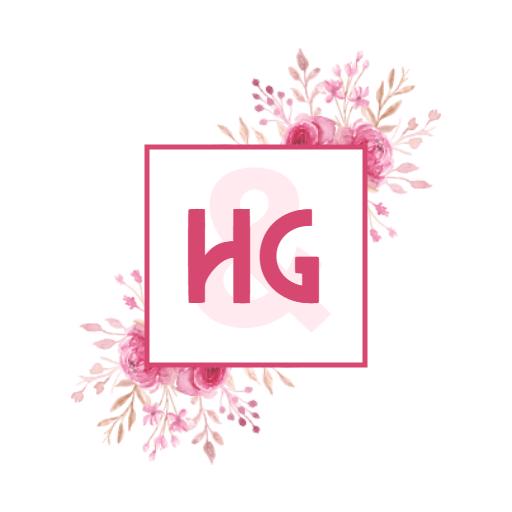 Elegant Pink Floral Monogram Design Featuring Initials Logo Template