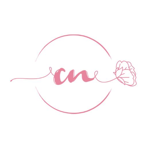 Elegant Pink Handwriting Design with Floral Accent Logo Template