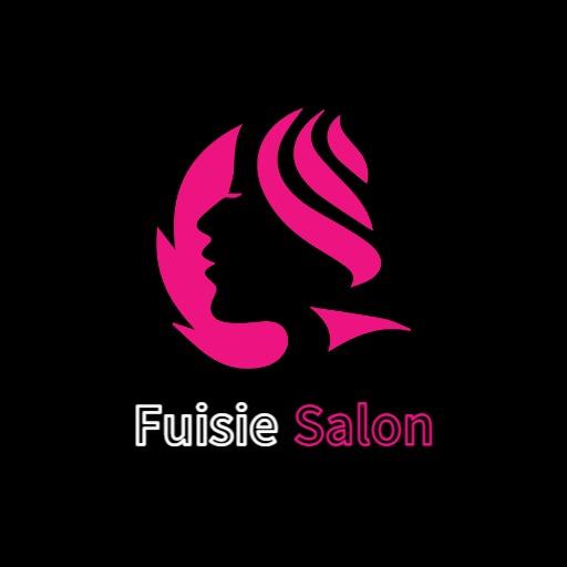 Elegant Pink Silhouette Design for Salon Services Logo Template