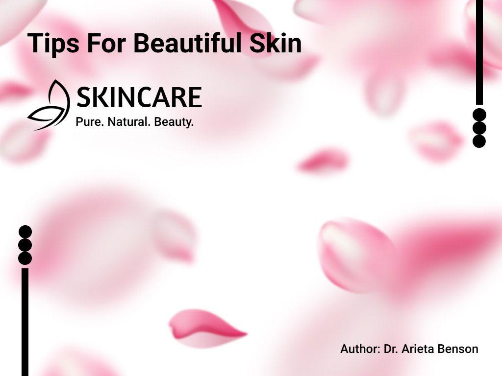 Elegant Pink Skincare Routine Tips for Radiant Skin Presentation Template