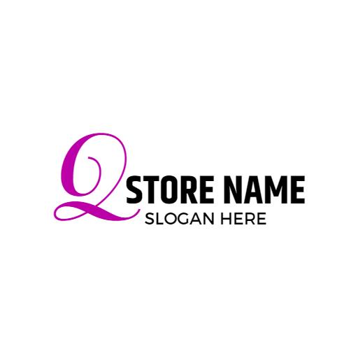 Elegant Purple and Black Wordmark for Store Branding Logo Template