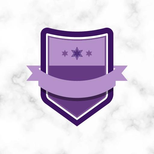 Elegant Purple Badge Design for Custom Awards Logo Template