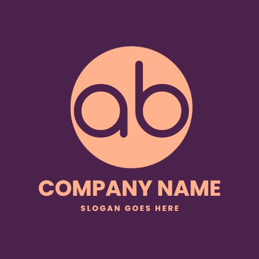 Elegant Purple Circular Design for Branding and Identity Logo Template