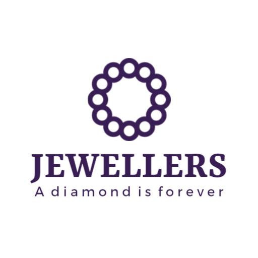 Elegant Purple Diamond Ring Design for Jewelry Logo Template
