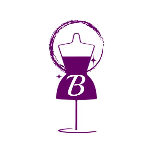 Elegant Purple Fashion Design Featuring the Letter B Logo Template