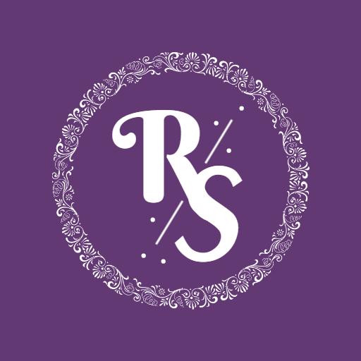 Elegant Purple Floral Design for Wedding Celebrations Logo Template