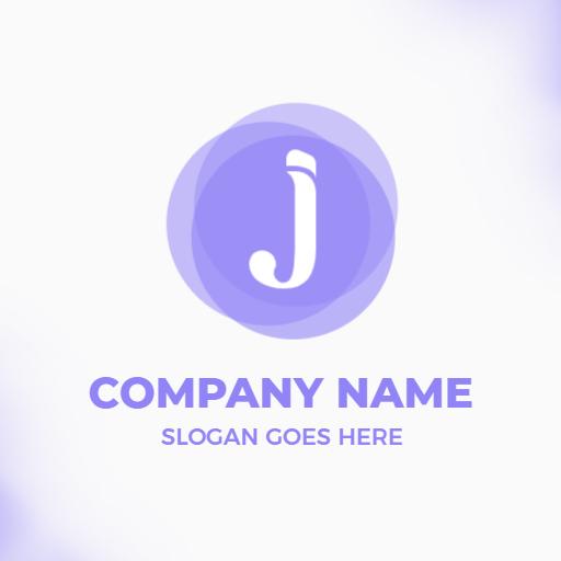Elegant Purple J Letter Design for Modern Branding Logo Template