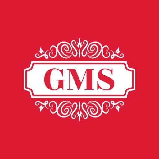 Elegant Red and White Decorative Letter Monogram Logo Template