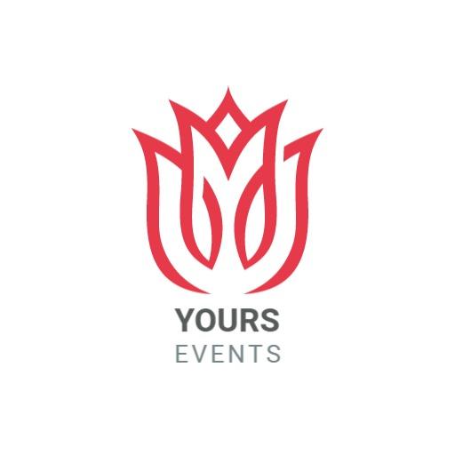 Elegant Red Floral Design for Memorable Events Logo Template