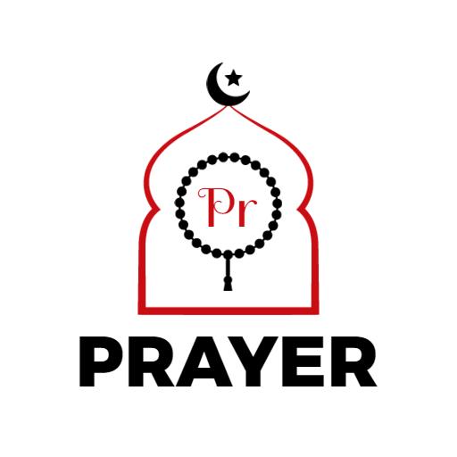 Elegant Red Mosque Design Representing Spiritual Prayer Logo Template