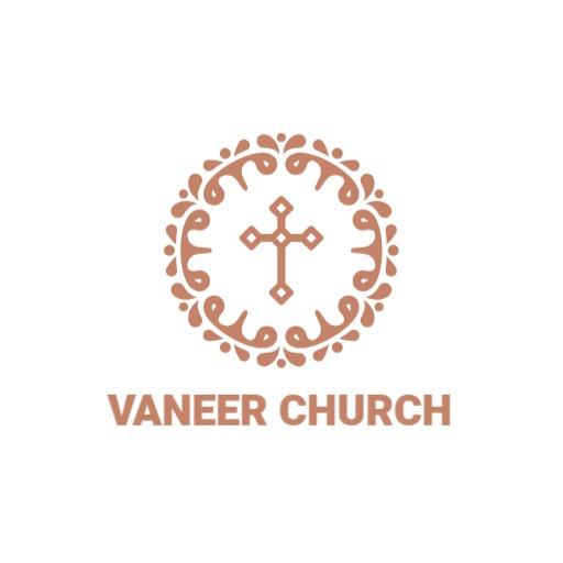 Elegant Rose Gold Floral Design Embracing Faith Logo Template