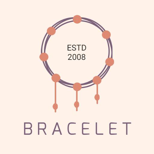 Elegant Round Design Highlighting Timeless Bracelet Craft Logo Template