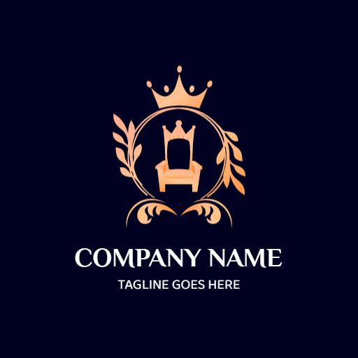 Elegant Royal Crown Theme for Premium Event Planning Logo Template
