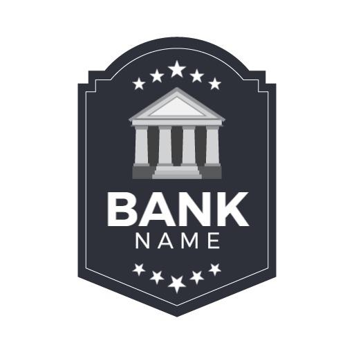 Elegant Shield Design Featuring Classic Banking Establishment Logo Template