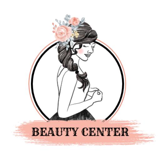 Elegant Sketch of a Woman Highlighting Beauty Center Logo Template