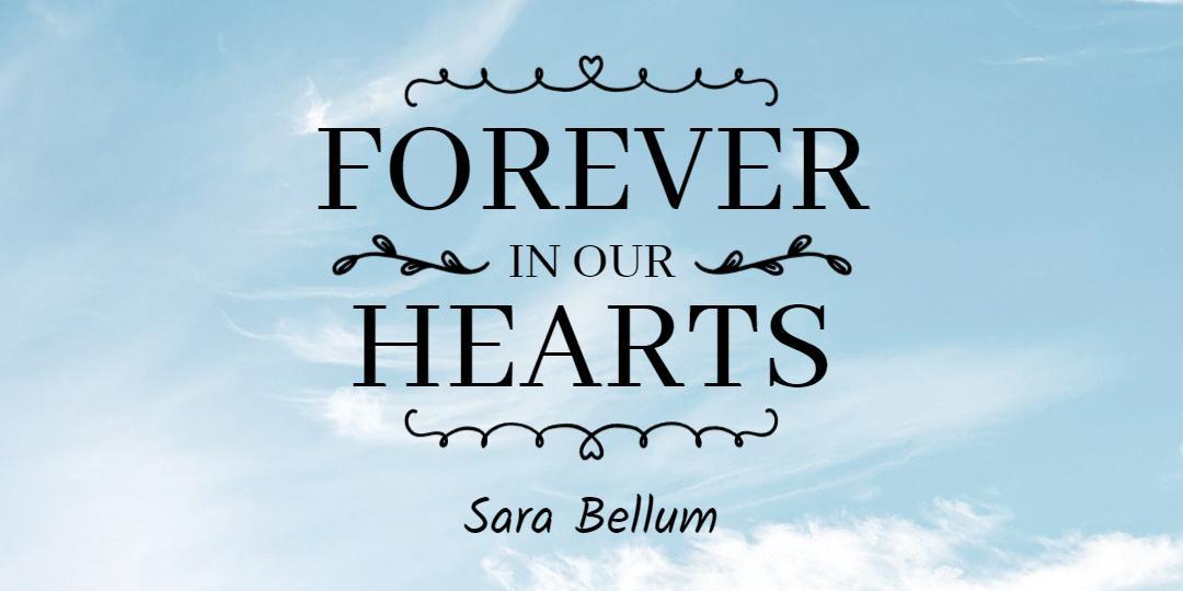 Elegant Sky Background with Heartfelt Message Tarpaulins Template