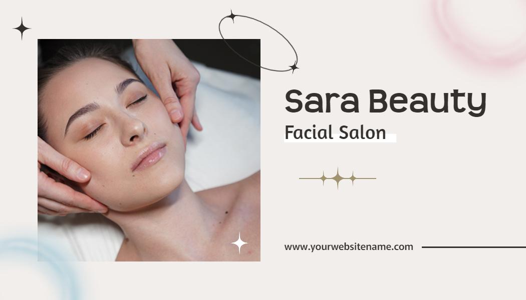 Elegant Soft Pastel Beauty Salon Business Card Template