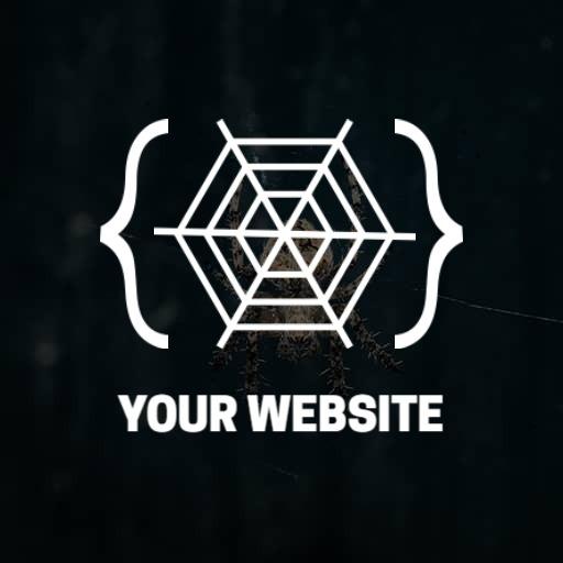 Elegant Spider Web Design Perfect for Your Website Logo Template