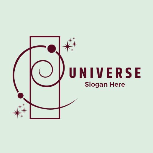 Elegant Spiral Design Representing the Universe Concept Logo Template
