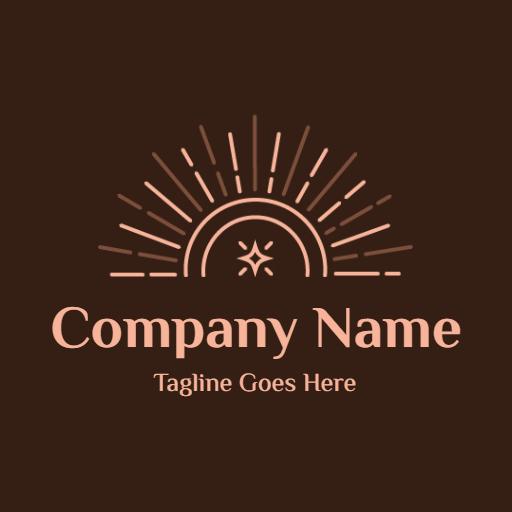Elegant Sunrise Design in Minimalist Aesthetic Logo Template