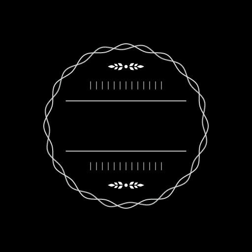 Elegant Swirled Design Featuring Blank Circle Elements Logo Template