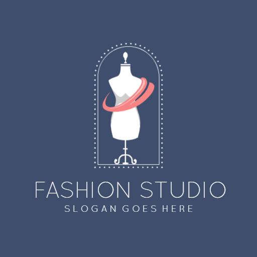Elegant Tailored Mannequin Design Highlighting Fashion Studio Logo Template