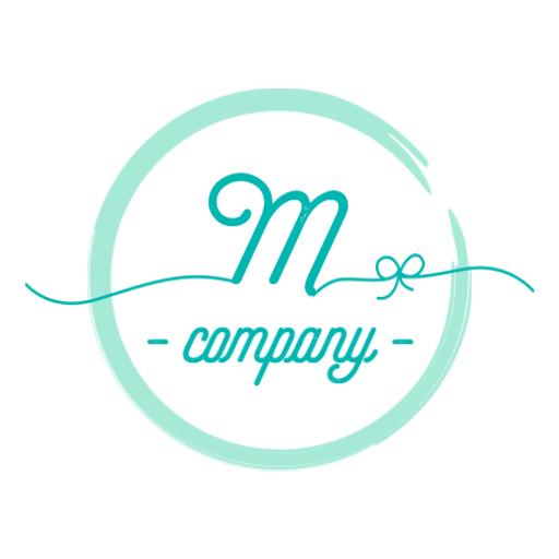 Elegant Teal and White Handwriting Design Company Logo Template