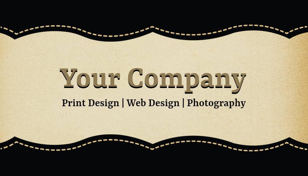 Elegant Vintage Cream Design for Photography Business Card Template