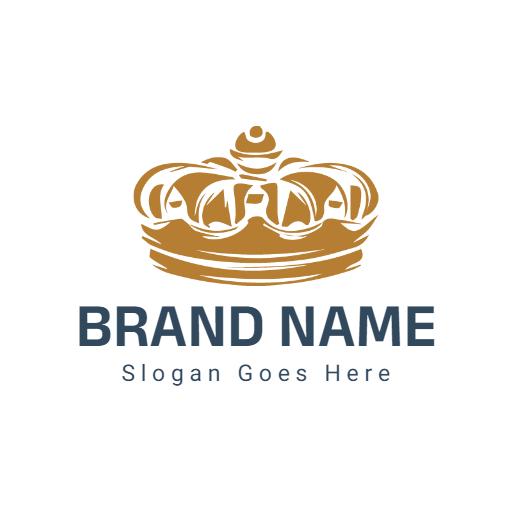 Elegant Vintage Crown Symbol Showcasing Regal Heritage Logo Template