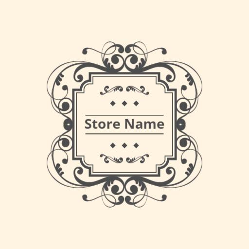 Elegant Vintage Design Featuring Decorative Flourishes Logo Template