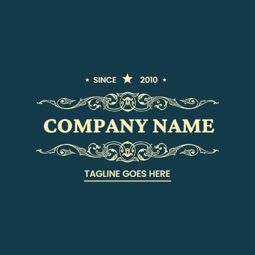 Elegant Vintage Design with Ornate Flourishes Logo Template