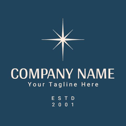 Elegant Vintage Style with Compass Rose Design Logo Template