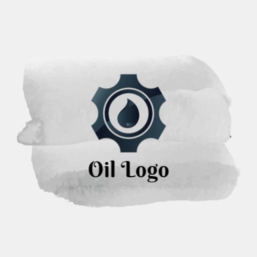 Elegant Watercolor Background Featuring Oil Company Logo Template