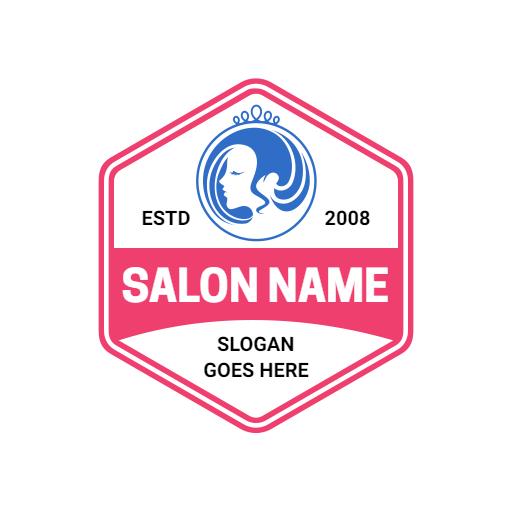 Elegant Watercolor Design for Beauty Salon Badge Logo Template