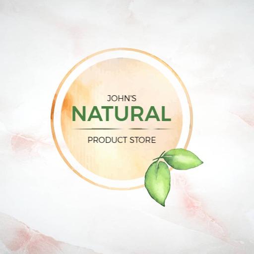 Elegant Watercolor Design for Natural Product Store Logo Template
