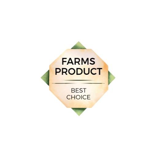 Elegant Watercolor Design for Premium Farms Product Logo Template
