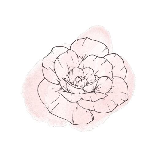 Elegant Watercolor Flower Design Representing Natural Beauty Logo Template