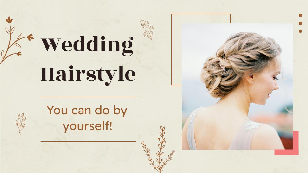 Elegant Wedding Hairstyle DIY Guide YouTube Thumbnail Template