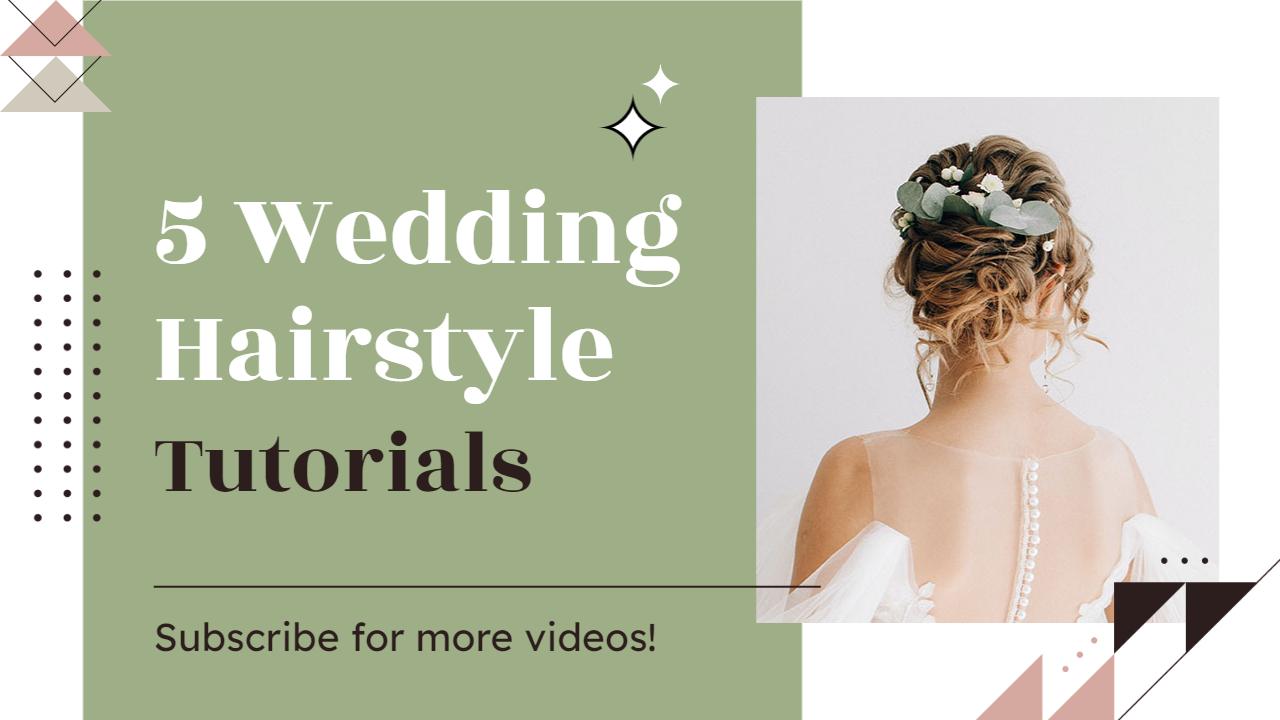 Elegant Wedding Hairstyle Ideas Tutorial YouTube Thumbnail Template