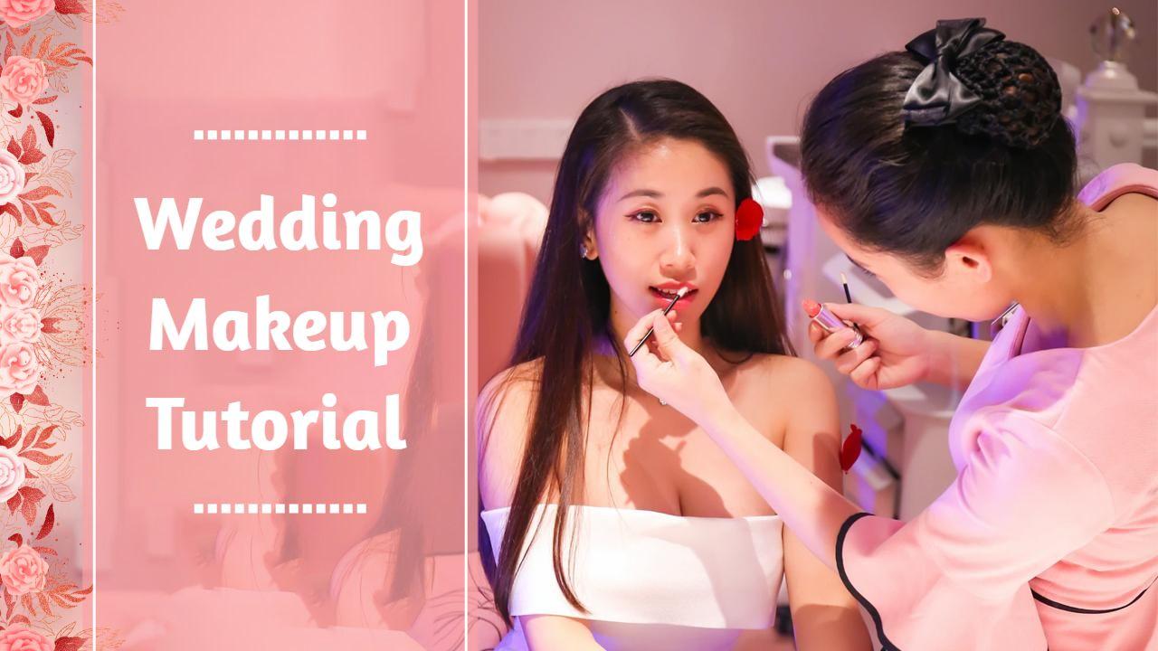 Elegant Wedding Makeup Tutorial YouTube Thumbnail Template